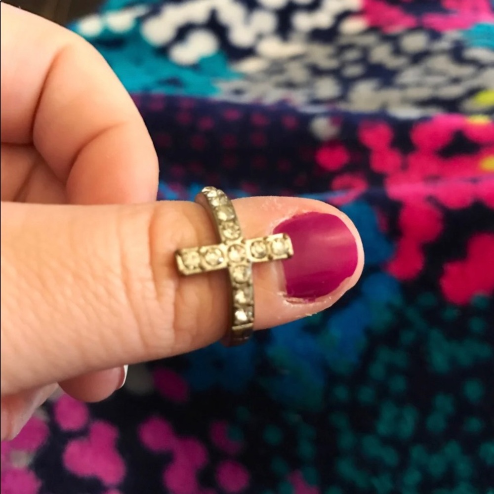 Cross Gems Rings